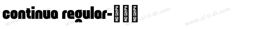 continua regular字体转换